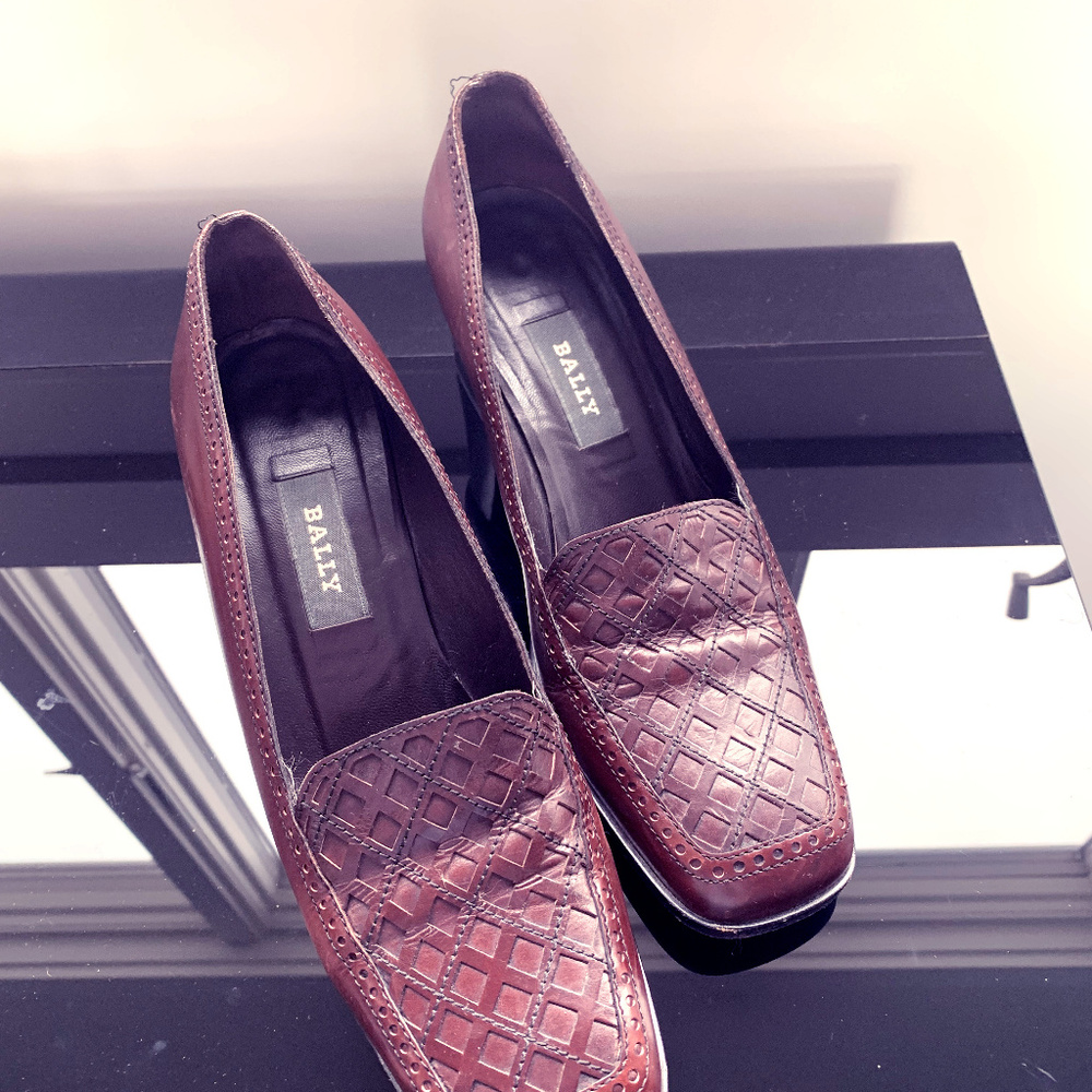 BALLY-Mesilla-Vintage-Maple-Brown Pumps Size 8.5C